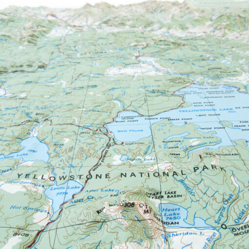 Yellowstone National Park Raised Relief Map by Hubbard Scientific - Image 2
