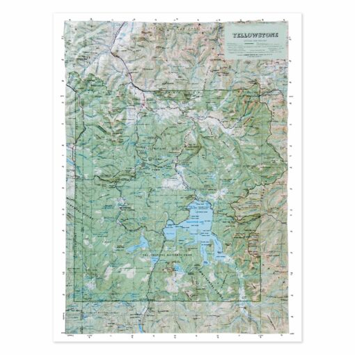 Yellowstone National Park Raised Relief Map by Hubbard Scientific