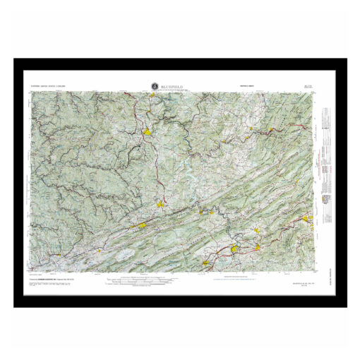 Bluefield, WV Regional Raised Relief Map by Hubbard Scientific - Image 6