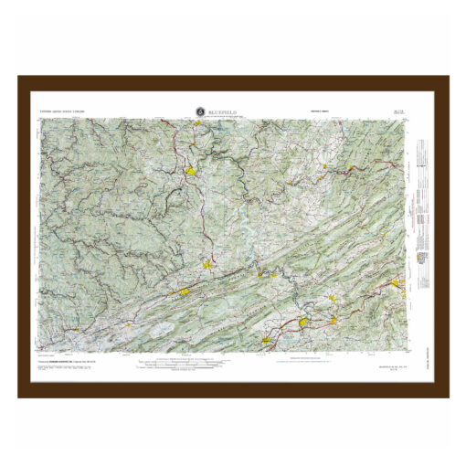 Bluefield, WV Regional Raised Relief Map by Hubbard Scientific - Image 7