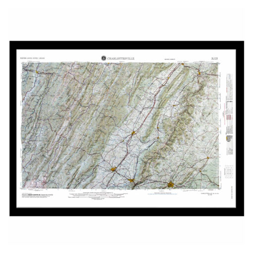 Charlottesville, VA Regional Raised Relief Map by Hubbard Scientific - Image 6