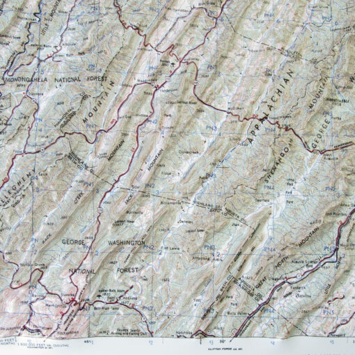 Charlottesville, VA Regional Raised Relief Map by Hubbard Scientific - Image 3