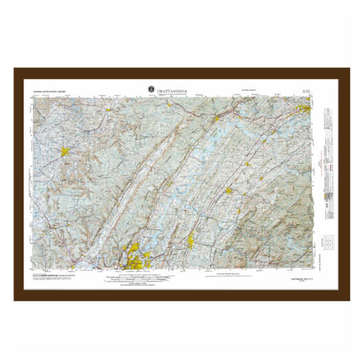 Chattanooga, TN Regional Raised Relief Map by Hubbard Scientific - Image 6