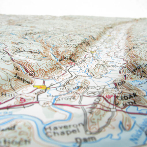Chattanooga, TN Regional Raised Relief Map by Hubbard Scientific - Image 3