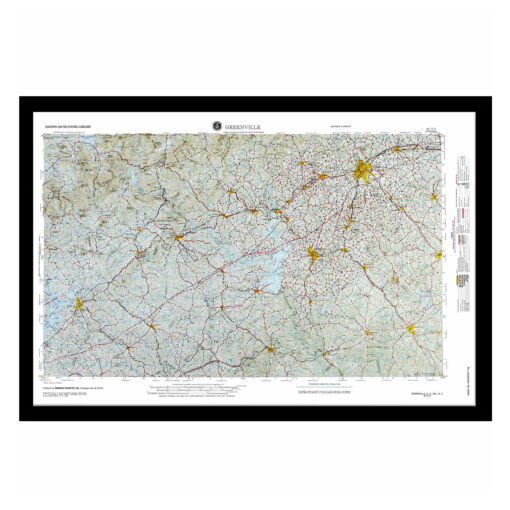 Greenville, SC Regional Raised Relief Map by Hubbard Scientific - Image 6