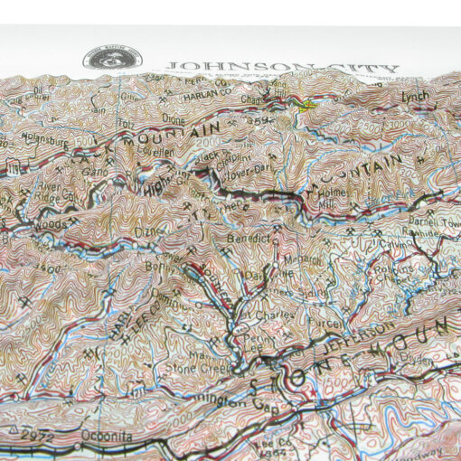 Johnson City, TN Regional Raised Relief Map by Hubbard Scientific - Image 2