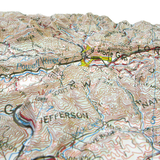 Johnson City, TN Regional Raised Relief Map by Hubbard Scientific - Image 3