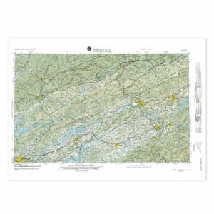 Johnson City, TN Regional Raised Relief Map by Hubbard Scientific