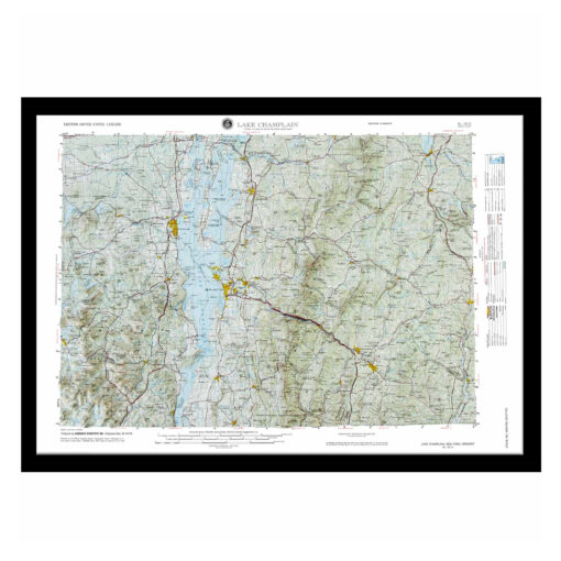 Lake Champlain, NY Regional Raised Relief Map by Hubbard Scientific - Image 7