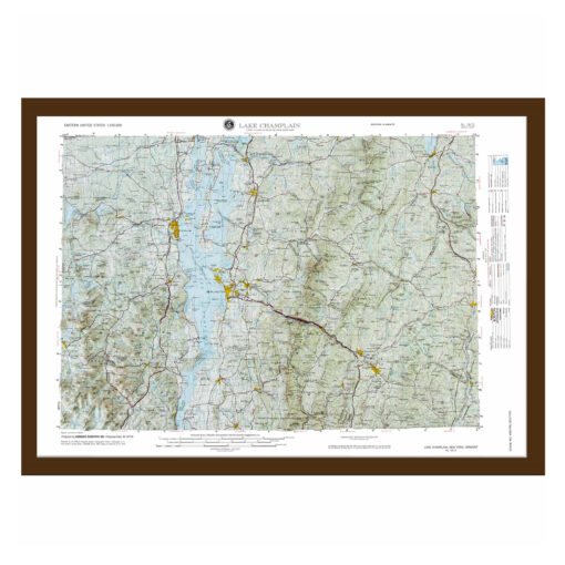 Lake Champlain, NY Regional Raised Relief Map by Hubbard Scientific - Image 6