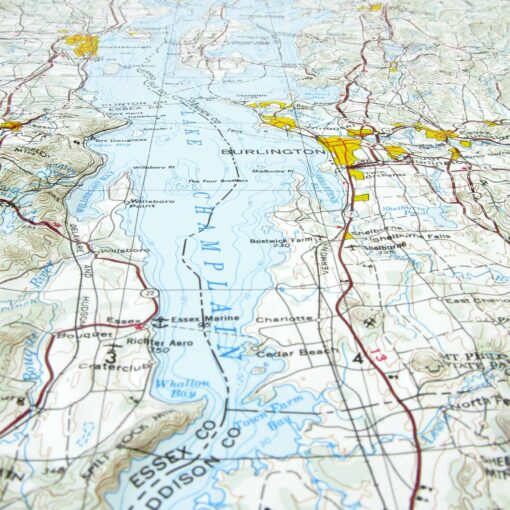 Lake Champlain, NY Regional Raised Relief Map by Hubbard Scientific - Image 4