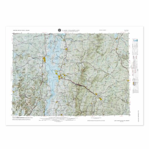 Lake Champlain, NY Regional Raised Relief Map by Hubbard Scientific