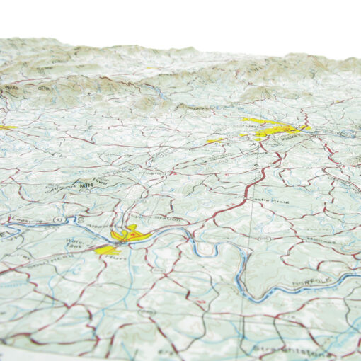 Roanoke, VA Regional Raised Relief Map by Hubbard Scientific - Image 2