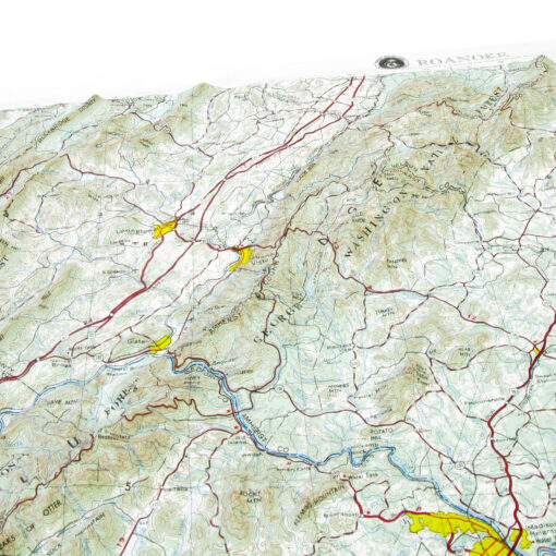 Roanoke, VA Regional Raised Relief Map by Hubbard Scientific - Image 3