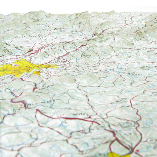 Roanoke, VA Regional Raised Relief Map by Hubbard Scientific - Image 4