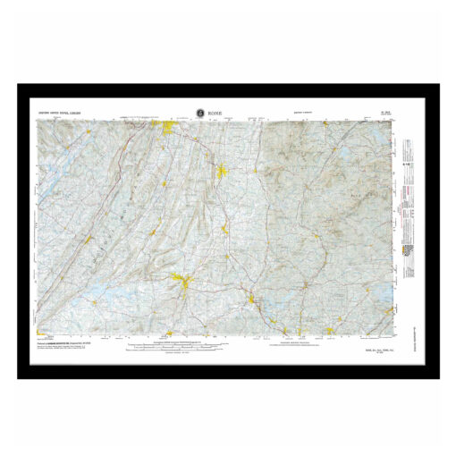 Rome, GA Regional Raised Relief Map by Hubbard Scientific - Image 7