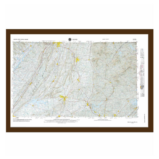 Rome, GA Regional Raised Relief Map by Hubbard Scientific - Image 6