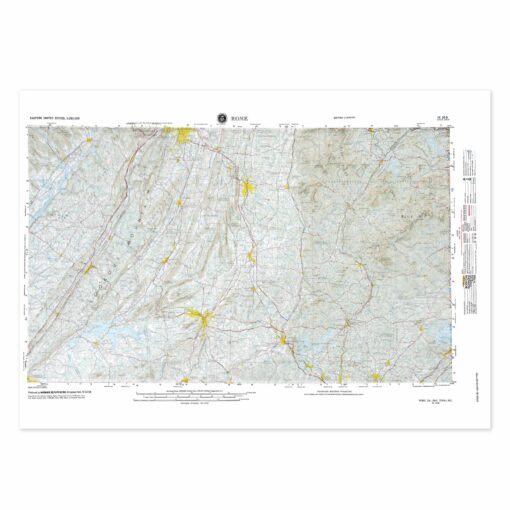 Rome, GA Regional Raised Relief Map by Hubbard Scientific