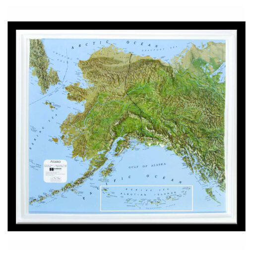 Alaska Raised Relief Map by Hubbard Scientific - Image 7