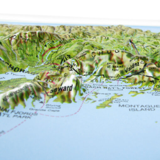 Alaska Raised Relief Map by Hubbard Scientific - Image 3