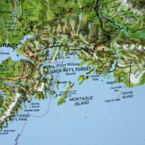 Alaska Raised Relief Map by Hubbard Scientific - Image 2