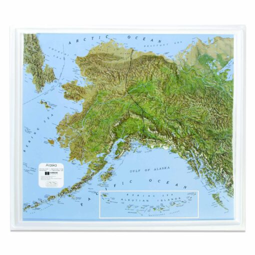 Alaska Raised Relief Map by Hubbard Scientific