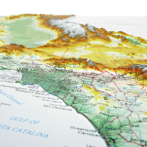 California Raised Relief Map by Hubbard Scientific - Image 4