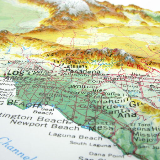 California Raised Relief Map by Hubbard Scientific - Image 2