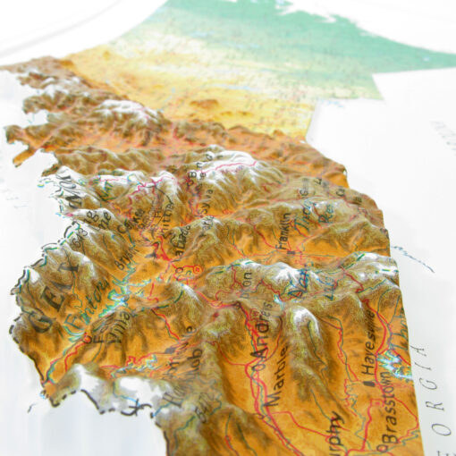 North Carolina Raised Relief Map by Hubbard Scientific - Image 4