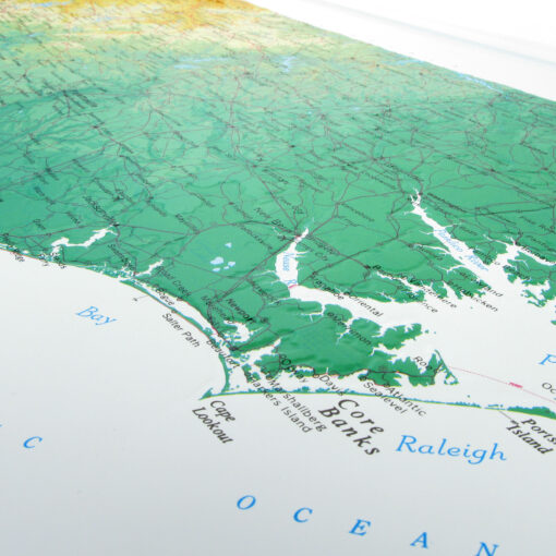 North Carolina Raised Relief Map by Hubbard Scientific - Image 3