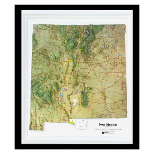 New Mexico Raised Relief Map by Hubbard Scientific - Image 7