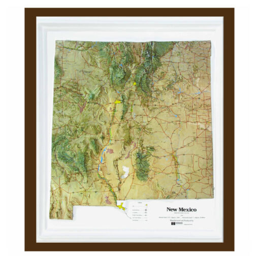 New Mexico Raised Relief Map by Hubbard Scientific - Image 6
