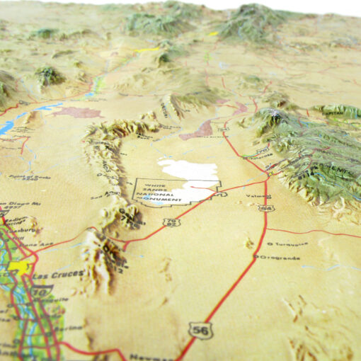 New Mexico Raised Relief Map by Hubbard Scientific - Image 4