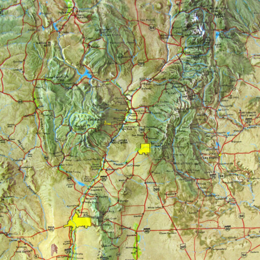 New Mexico Raised Relief Map by Hubbard Scientific - Image 3
