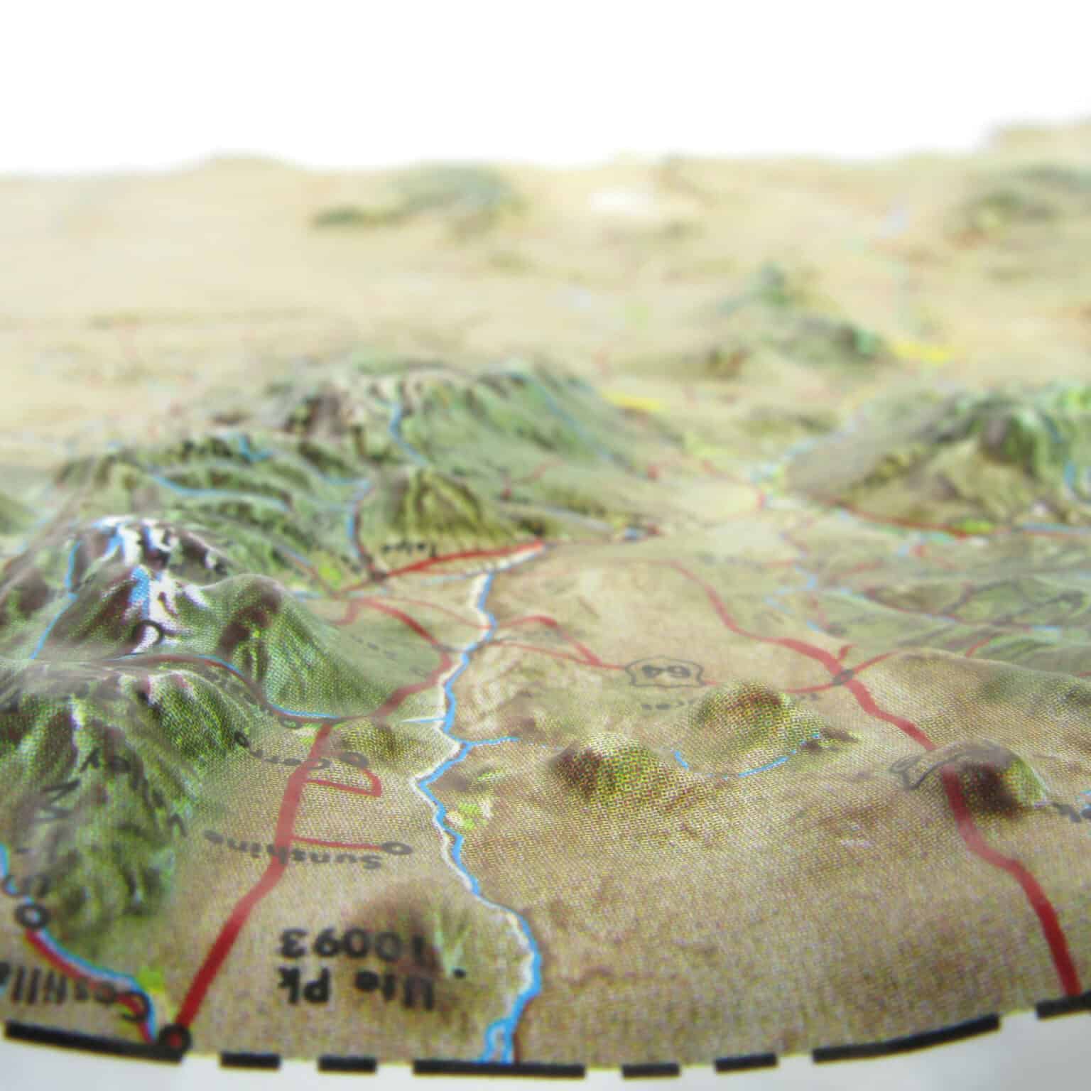 New Mexico Raised Relief Map by Hubbard Scientific - The Map Shop