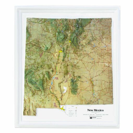 New Mexico Raised Relief Map by Hubbard Scientific