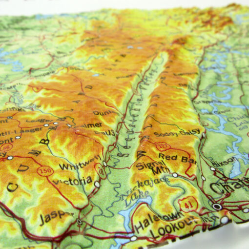 Tennessee Raised Relief Map by Hubbard Scientific - Image 3