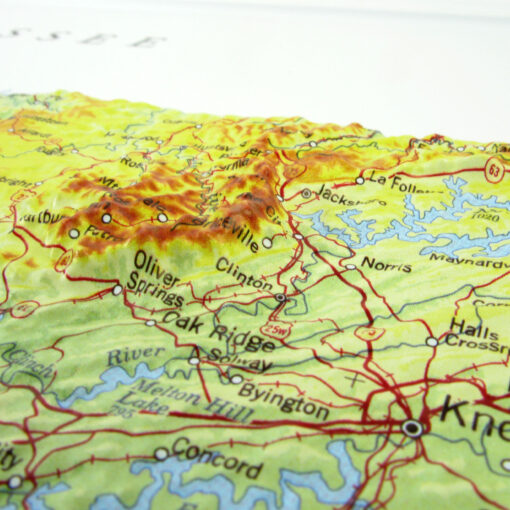 Tennessee Raised Relief Map by Hubbard Scientific - Image 2