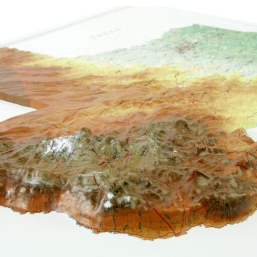 Texas Raised Relief Map by Hubbard Scientific - Image 4