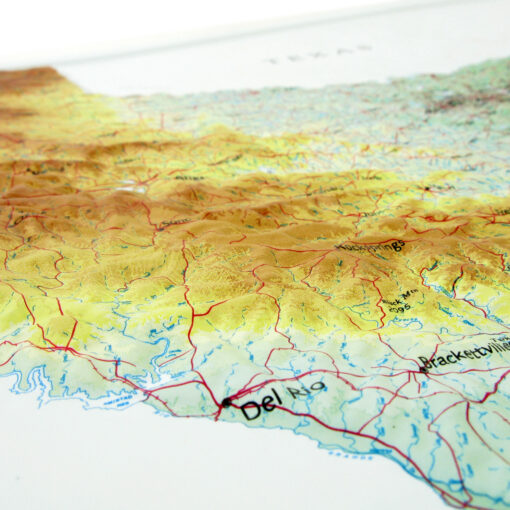 Texas Raised Relief Map by Hubbard Scientific - Image 3