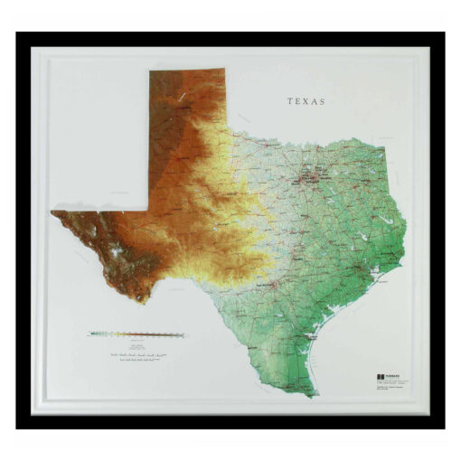 Texas Raised Relief Map by Hubbard Scientific - Image 7