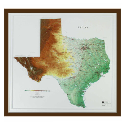 Texas Raised Relief Map by Hubbard Scientific - Image 6