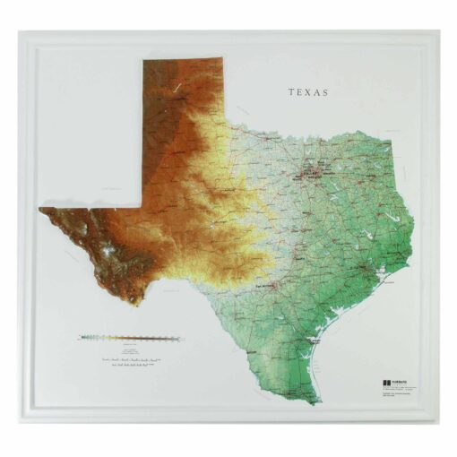 Texas Raised Relief Map by Hubbard Scientific