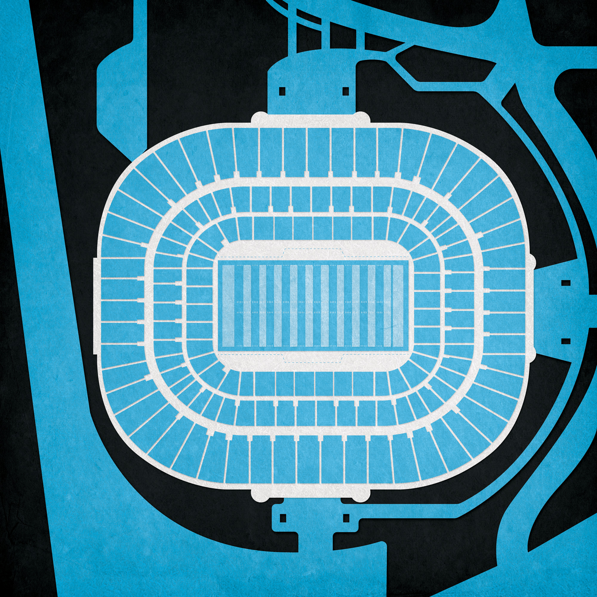 America Stadium Map Art By City Prints