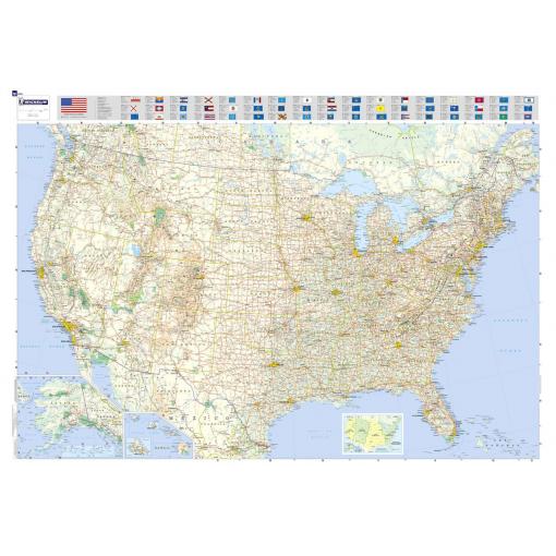 United States Road Wall Map by Michelin