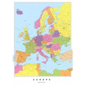 Europe Political by Oxford Cartographers