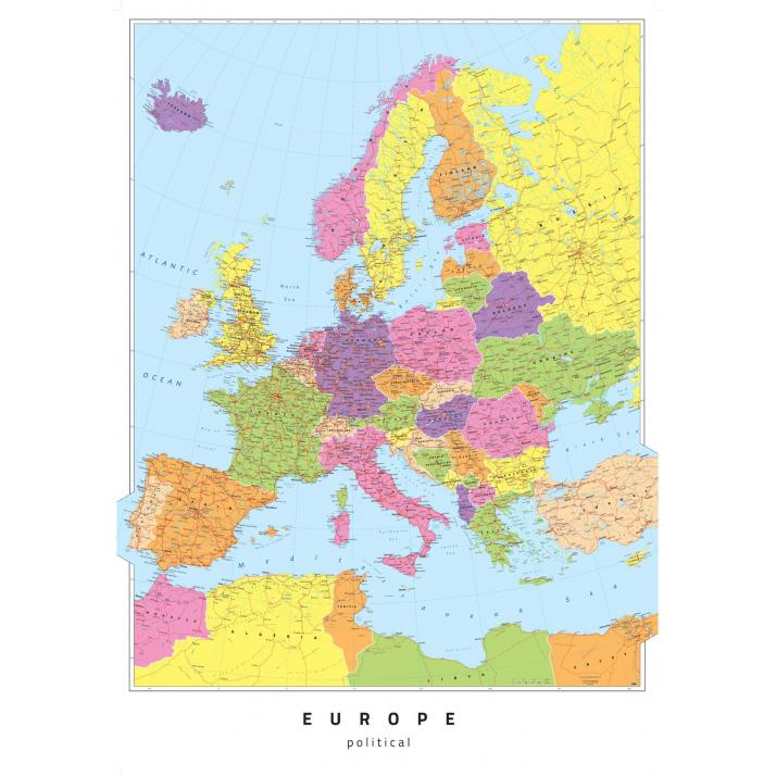 Europe Political by Oxford Cartographers