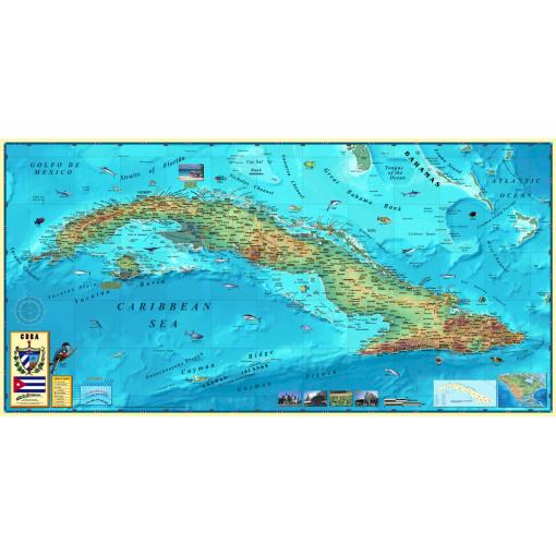 Cuba Wall Map by Compart