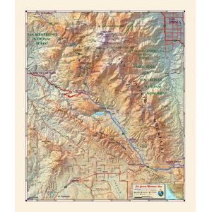 San Jacinto Mountain Area Wall Map by Compart