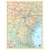 South Texas Wall Map by Compart